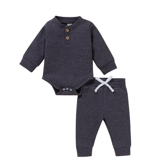 NIEWTR Toddler Baby Girl Clothes Girl Long Sleeve Pullover Sweatshirt Stretch Jogger Pants Homewear Fall Winter Outfit Pajamas & Dailywear Setï¼Greyï¼6-12 Monthsï¼