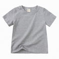 thumbnail image 1 of NIEWTR Toddler Baby Girl Clothes Girl Summer Tops Short Sleeve T-Shirts Toddler Tee Soft Breathable Casual Sport Play Shirts 2T 3T 4T 5T(Grey,18-24 Months), 1 of 4