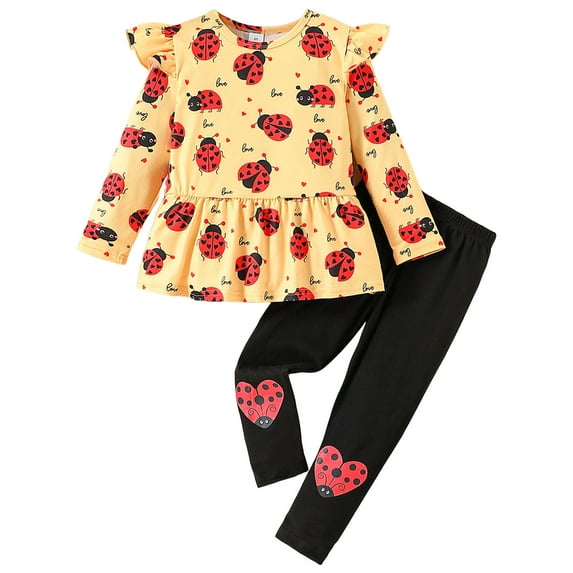 NIEWTR Toddler Baby Girl Clothes Girl Outfit Long Sleeve Pants Or Skirt Sweatshirt Pants Fall Winter Clothes Set Toddler Girl Outfit For 1t 2t 3t 4t 5t 6t,4-5 Years