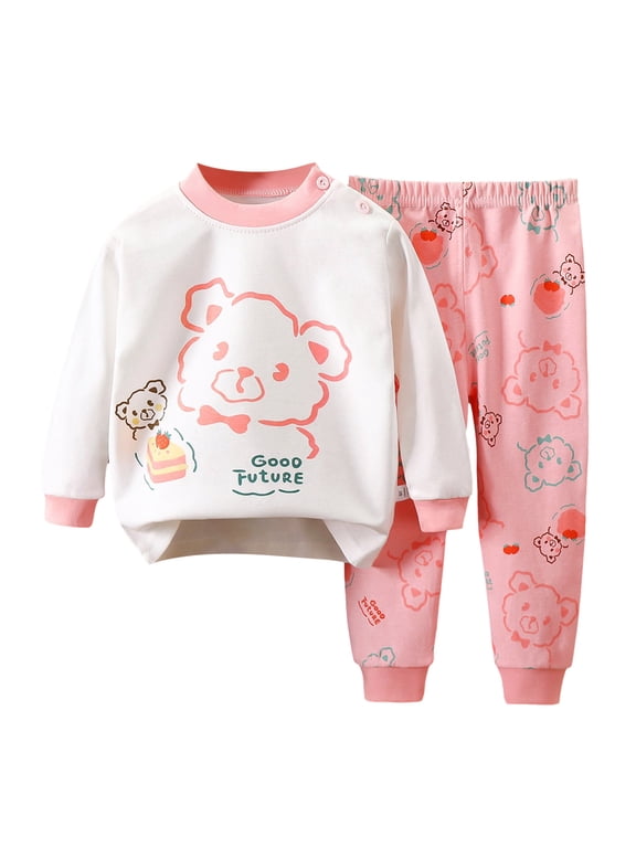 Toddler Baby Girl Fall Outfit Color Block Long Sleeve Sweatshirt Stretch Pants Set Cute Kids Winter Clothes for 0 6 12 18 24 M 1t 2t 3t 4t 5t 6t Pajamas & Dailywear Set,3-4 Years