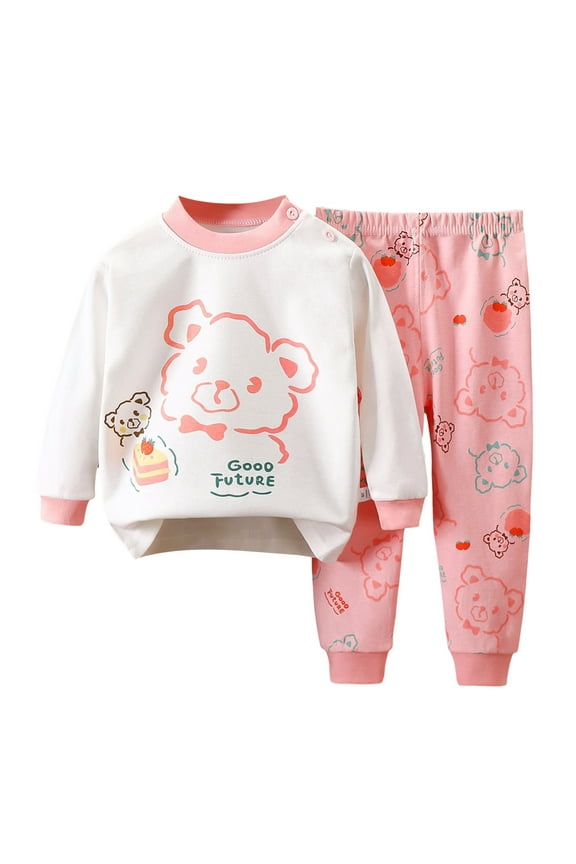 Toddler Baby Girl Fall Outfit Color Block Long Sleeve Sweatshirt Stretch Pants Set Cute Kids Winter Clothes for 0 6 12 18 24 M 1t 2t 3t 4t 5t 6t Pajamas & Dailywear Set,3-4 Years