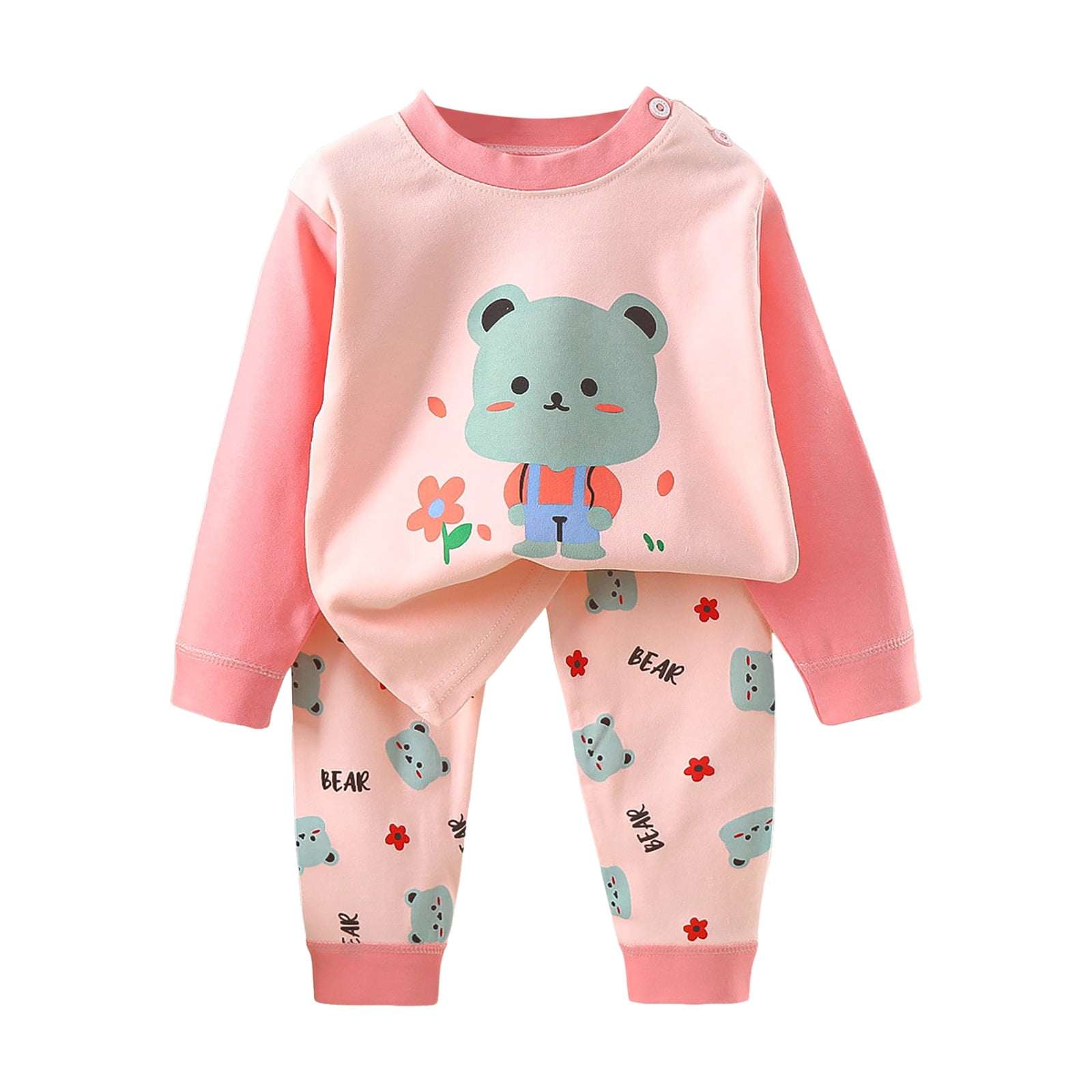 NIEWTR Toddler Baby Girl Fall Winter Outfits Letter Crewneck Sweatshirt Casual Pants 2Pcs Clothes Set Fall Winter Set for 0 6 12 18 24 M 1t 2t 3t 4t 5t 6t Dailywear Set,12-18 Months