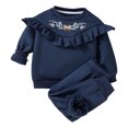 thumbnail image 1 of NIEWTR Toddler Baby Girl Fall Winter Sweatshirt Outfit Clothes Long Sleeve Pullover Tops Joggers Pants Set Toddler Girl Outfit For 1t 2t 3t 4t 5t 6t,4-5 Years, 1 of 8
