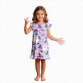 thumbnail image 1 of NIEWTR Toddler Baby Girl Halloween Dress Outfit Little Baby Girl Summer Fall Gingham Palid Dress Cute Pumpkin Embroidery Lace Flying Sleeve A-Line Dress, 1 of 7