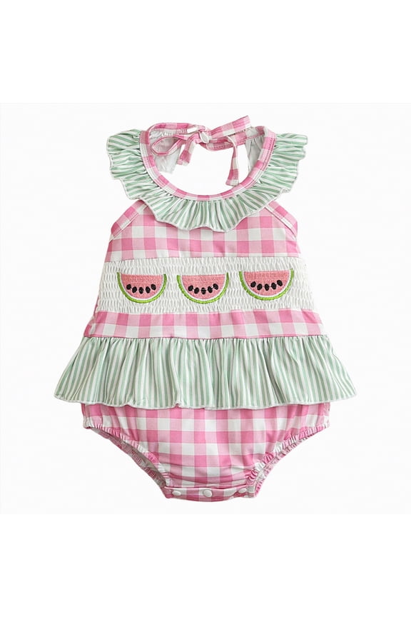 Toddler Baby Girl Outfit 3 6 9 12 18 Months Baby Girls Romper Dress 3D Flower Patchwork Bodysuit Summer Clothes for Girls(Pink,3-6 Months)