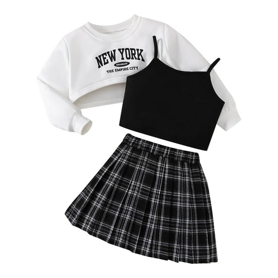 NIEWTR Toddler Baby Girl Outfits Letter Embroidery Long Sleeve Sweatshirts Baby Clothes for 0 6 12 18 24 M 1t 2t 3t 4t 5t 6t Dailywear Set,5-6 Years