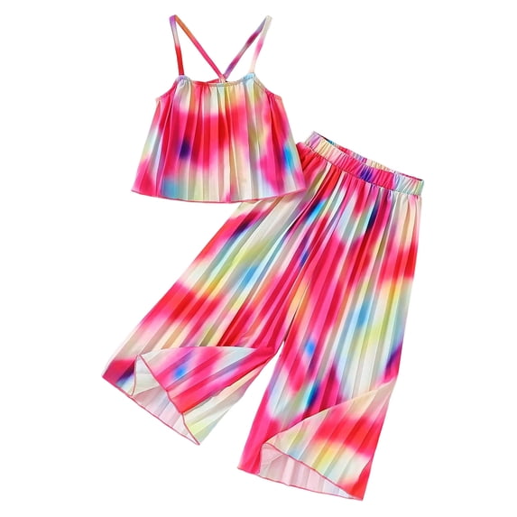 NIEWTR Toddler Baby Girl Summer Clothes Ruffled Sleeve Ribbed Knit T-Shirt Tops Cute Floral Shorts Set 2Pcs Outfits 2-8Y 2Pcs Summer Beach Outfits 4-5 Years,Pink