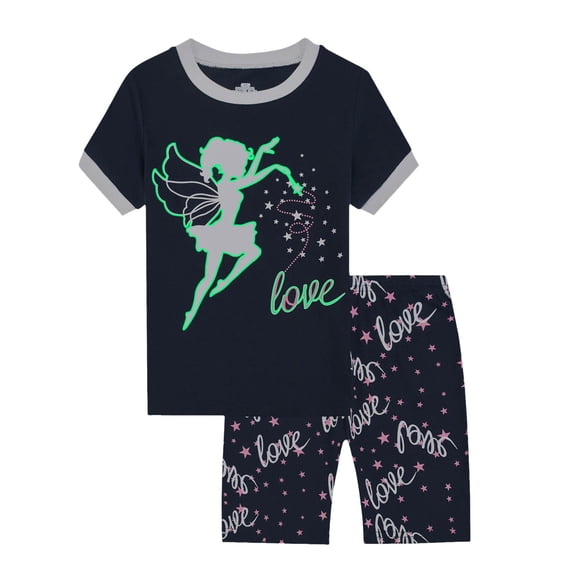 NIEWTR Toddler Baby Kids Boys Dinosaur Print Tops Elastic Shorts Pants Pajamas Sleepwear Set Cartoon Print 2PCS Set Gift For 18-24 Months 2t 3t 4t 5t 6t Summer Pjs kids,2-3 Years