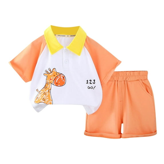 NIEWTR Toddler Baby Kids Boys Dinosaur Print Tops Elastic Shorts Pants Pajamas Sleepwear Set Summer Pjs For 18-24 Months 2t 3t 4t 5t 6t Summer Pjs kids,12-18 Months