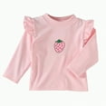 thumbnail image 1 of NIEWTR Toddler Baby Little Girls Boys Shirts Crewneck Tunic Tops Loose Casual Tee Blouses with Side Buttons Casual Pullover Fall Winter Sweatshirts Long sleeved T-shirt for 6-12 Months, 1 of 4