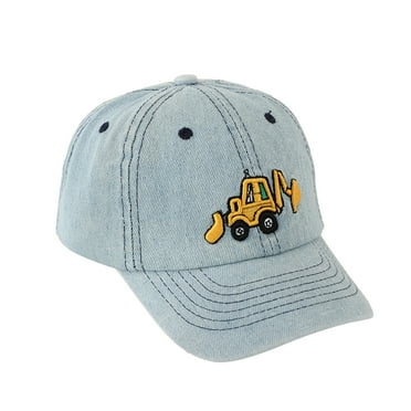 NIEWTR Toddler Baseball hat Baby Cap Sun hat Printed Dinosaur Motif Kids Boys Girls Age 0-8T Toddler Boy Hats，White