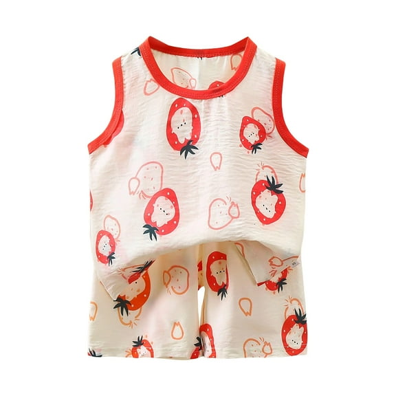 NIEWTR Toddler Boy Clothes Baby Summer Outfit Short Sleeve T-Shirt Tops Casual Elastic Shorts 2Pcs Set Cartoon Print 2PCS Short Sets Set Children's Day Gift 2PCS Set ,4-5 Years