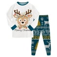 thumbnail image 1 of NIEWTR Toddler Boy Girl Christmas Set Outfit Long Sleeve Sweatshirts Pants Clothes Set Pullover Tops Jogger Pants for 0 6 12 18 24 M 1t 2t 3t 4t 5t 6t(2-3 Years,Navy), 1 of 8