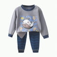 thumbnail image 1 of NIEWTR Toddler Boy Girl Fall-Winter Outfits Pants Sets Toddler Boy Girl Long Sleeve Tops Elastic Ripped Pants 2PCS Set 2PCS Long Sleeve Sweatshirts Jogger Pants Set 12-24 Months, 3-4 Years, 1 of 3