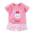 thumbnail image 1 of NIEWTR Toddler Boys 2pcs Outfits Set Short Sleeve Dinosaur Print Tops+ Shorts Print Set For 2t 3t 4t 5t 6t Boys 2PCS Pajamas Outfits Pajamas & Dailywear for 0-8 YEARSChildren's Day Gift 2PCS Set, 1 of 3