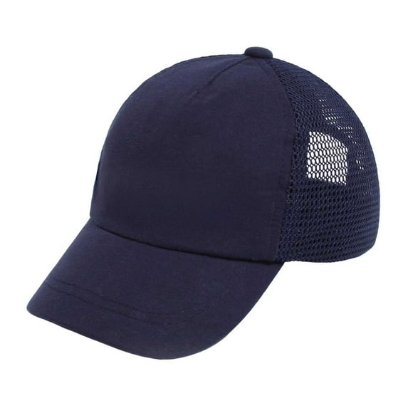 NIEWTR Toddler Boys Baby Girls Baseball Hats Kids Boy Caps Toddler Sun Hats for Summer Adjustable Size for 6M-6Y Kids Beach Hat,Blue