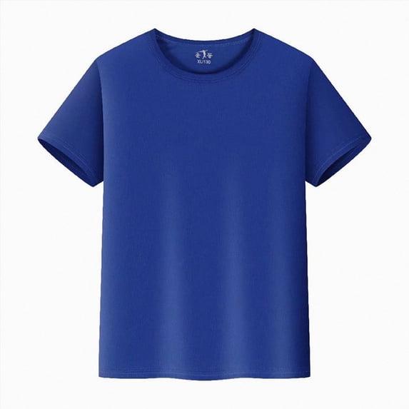 NIEWTR Toddler Boys Casual T-Shirts Baby Short Sleeve Tops Kids Soft Breathable Tees Loose Fit Summer Tops Beach Vacation Wear 2T 3T 4T 5T(A-Blue,9-10 Years)