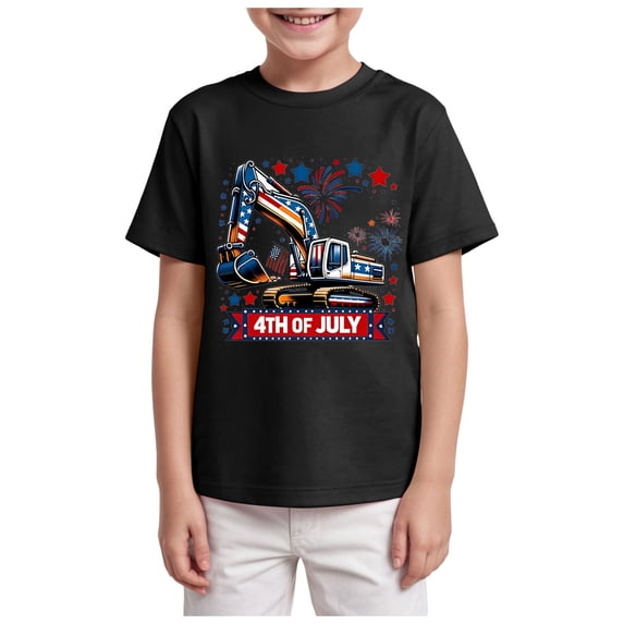 NIEWTR Toddler Boys Casual T-Shirts Basic Short Sleeve Crewneck Tops Soft Comfortable Tees for Home and Sleepwear(Black,7-8 Years)