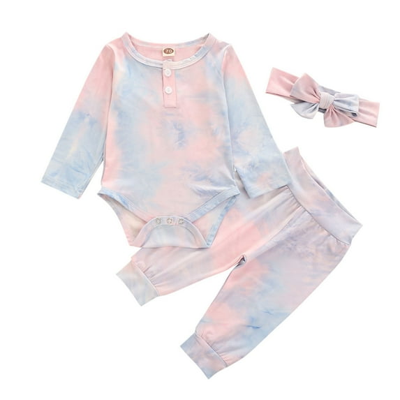 NIEWTR Toddler Boys Girls Short Sets Cotton Autumn Winter Fall Winter Outfits Long Sleeve T-Shirt Tops and Pants Sets 2Pcs Baby Girl Clothes Homewear Fall Winter Outfit(Pink,3-6 Months)