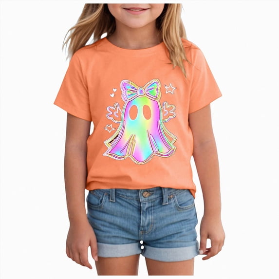 NIEWTR Toddler Boys Girls cotton shirts Fashion Comfortable Solid Color half Button Round Neck Short Sleeve Top t-shirts(3-4 Years)