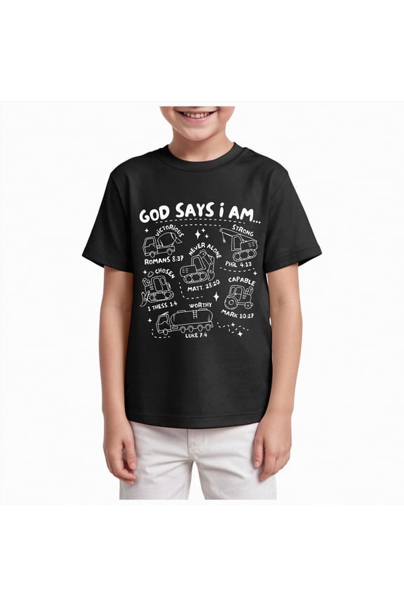 Toddler Boys Lounge Tees Short Sleeve Breathable Pima T-Shirts Crew Neck Loose Tops for Playtime and Lounging(Black,7-8 Years)