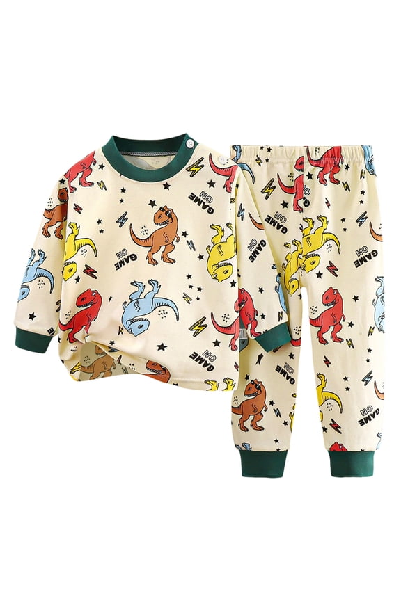 Toddler Boys Pajamas & Dailywear Set Fall Outfits Contrast Color Sweatshirts and Pants Fall Winter Set 2PC Long Sleeve Pajamas Set For 1t 2t 3t 4t 5t ,4-5 Years