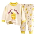 thumbnail image 1 of NIEWTR Toddler Boys Pajamas & Dailywear Set Fall Outfits Contrast Color Sweatshirts and Pants Fall Winter Set 2PC Long Sleeve Pajamas Set For 1t 2t 3t 4t 5t ，6-12 Months, 1 of 3