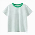thumbnail image 1 of NIEWTR Toddler Boys Tops 0-24M 2T 3T 4T 5T Kids Boy Short Sleeve T-Shirts Comfy Crew Neck Summer Tops Classic Fit Solid Basic Tees Comfortable Daily Wear(A-Green,4-5 Years), 1 of 6