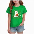 thumbnail image 1 of NIEWTR Toddler Clothes Baby Girls T Shirts Halloween Pumpkin Prints Short Sleeve T Shirt 2t 3t 4t 5t Kids Fashion Party Tees(3-4 Years), 1 of 7