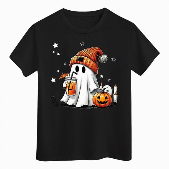 NIEWTR Toddler Clothes Baby Shirts Boys Girls Halloween Shirts Toddler Short Sleeve Pumpkin Tee Tops T-Shirts(9-10 Years)
