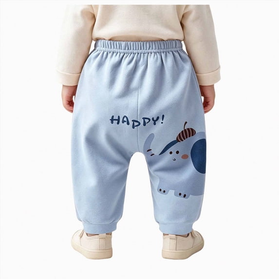 NIEWTR Toddler Clothes Boys' and Girls' Big Bottom Pants Baby Pants Pure Cotton Pants Baby Long Pants Outerwear Pants Warm