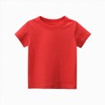 thumbnail image 1 of NIEWTR Toddler Cute T Shirts 0-24M 2T 3T 4T 5T Kids Boys T-Shirts Casual Short Sleeve Loose Fit Soft Breathable Tops Summer Vacation Beach Daily Wear(A-Red,4 Years), 1 of 6