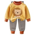thumbnail image 1 of NIEWTR Toddler Girl Clothes Baby Autumn Winter Outfit Long Sleeve T-Shirt Tops Cartoon Print Casual Pants 2Pcs Clothing Set Children's Day Gift 2PCS Set Girl Gift Set,2-3 Years, 1 of 5