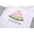 thumbnail image 1 of NIEWTR Toddler Girl Clothes Summer Outfits Cute Baby Short Sleeve T-shirt Shorts Pajamas & Dailywear Set（Green,6-12 Months), 1 of 8