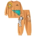 thumbnail image 1 of NIEWTR Toddler Girl Fall Outfit Infant Baby Girl Clothes Contrast Color Short Sleeve T-shirt Top Elastic Waist Set 2Pcs for 0 6 12 18 24 M 1t 2t 3t 4t 5t 6t Dailywear Set,7-8 Years, 1 of 7