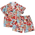 thumbnail image 1 of NIEWTR Toddler Girls Clothes Ribbed Knit Ruffle Sleeveless Tops and Shorts with Pockets Cute Summer 2 Pieces Short Sets 2Pcs Summer Beach Outfits 2-3 Years,Red, 1 of 8