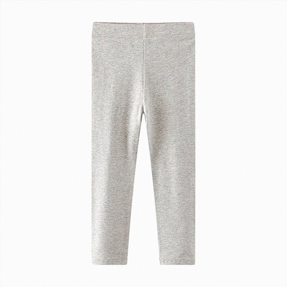 NIEWTR Toddler Girls Cotton Leggings Little Girl Stretchy Leggings Trousers For Kids Spring And Autumn Athletic Leggings Printed Ankle Length High Waisted Yoga Pants for Kids (A-Light Gray,C)