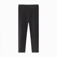 thumbnail image 1 of NIEWTR Toddler Girls Cotton Leggings Little Girl Stretchy Leggings Trousers For Kids Spring And Autumn Athletic Leggings Printed Ankle Length High Waisted Yoga Pants for Kids (A-Black,B), 1 of 5