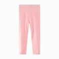 thumbnail image 1 of NIEWTR Toddler Girls Cotton Leggings Little Girl Stretchy Leggings Trousers For Kids Spring And Autumn Athletic Leggings Printed Ankle Length High Waisted Yoga Pants for Kids (A-Light Pink,B), 1 of 5