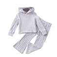 thumbnail image 1 of NIEWTR Toddler Girls Fall Patchwork Outfits Kids Girls Long Sleeve Contrast Color Sweatshirt Tops and Sweatpants Pants Set Girl Gift Set,5-6 Years, 1 of 6
