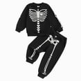 thumbnail image 1 of NIEWTR Toddler Girls Girls Winter Pajama Set 2 Piece Warm Plush Pullover Tops & Pants Ribbed Sleep wear 2PCS Pcs Halloween Outfits 2t 3t 4t 5t 6t 7t 8t Kids Winter Pajamas, 1 of 7