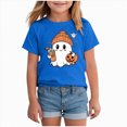 thumbnail image 1 of NIEWTR Toddler Girls Halloween T-Shirt Cute Cartoon Ghost Short Sleeve T Shirt Halloween T-Shirt Gift for Boys Girls Children(12-18 Months), 1 of 5