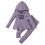 NIEWTR Toddler Girls Little Girls Fall Clothes Toddler Outfit Girl Sweatshirt Shirt Pants Winter Outfit Toddler Girl Outfit For 1t 2t 3t 4t 5t 6t,4-5 Years
