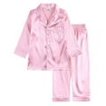 thumbnail image 1 of NIEWTR Toddler Girls Pajama Sets,Snug Fit Long Sleeve Ruffle Sleepwear,Soft Breathable Pjs for Kids,Ages 2-12 Years Fall Winter Outfit Long sleeve Pjs(9-12 Months,Pink), 1 of 8
