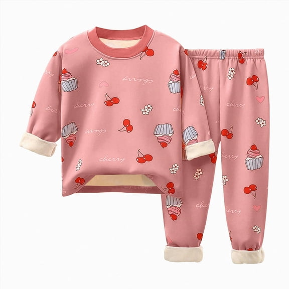 NIEWTR Toddler Girls Pajamas 2T 3T 4T 5T 6T 2-Piece Outfits Kids Pjs Set Soft Stretchy Long Sleeve Top and Pants Children's Gift Loungewear for Sleeping Daily(A-A,11-12 Years)