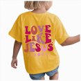 thumbnail image 1 of NIEWTR Toddler Girls Short Sleeve T-shirts Graphic Tee Shirt for Girls Crew Neck Soft Loose Childrens Spring Tops,, 1 of 6