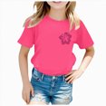 thumbnail image 1 of NIEWTR Toddler Girls T-Shirts Cute Printed Crew Neck Short Sleeve Tee Shirts Summer Soft Daily Outdoor Streetwear Casual Tees Tops,, 1 of 8