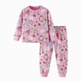 thumbnail image 1 of NIEWTR Toddler Pajamas Cotton 0-24M 2T 3T 4T 5T 6T Kids Pajamas for Girls Girls Long Sleeve Pajama Set 2 Piece Snug Fit Pjs Set Dailywear & Loungewear Set(A-Pink,4-5 Years), 1 of 5