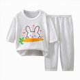 thumbnail image 1 of NIEWTR Toddler Pajamas Set for Kids Long Sleeve Top + Elastic Waist Long Pants Soft Comfy for 18-24M 2T-6T Casual Gift 2-Piece Set(A-Orange,3-4 Years), 1 of 5