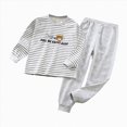 thumbnail image 1 of NIEWTR Toddler Pajamas Sets Girls Long Sleeve T-Shirt and Elastic Waistband Pants Outfit Set Children's Gift 2Pcs Cotton Winter Girls Clothes Fall Winter for 0-24 Months(A-Light Gray,18-24 Months), 1 of 4